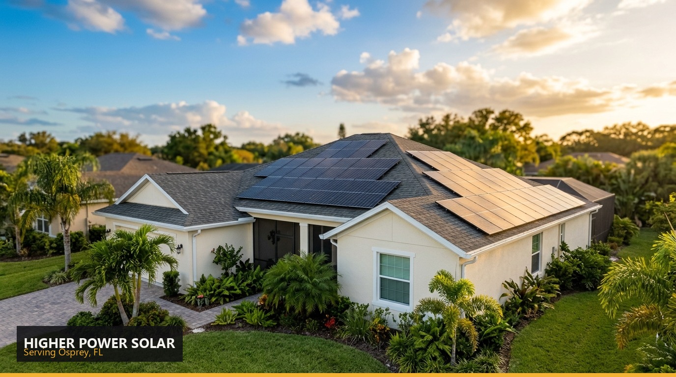 Higher Power Solar installation — Higher Power Solar & Roofing | Osprey