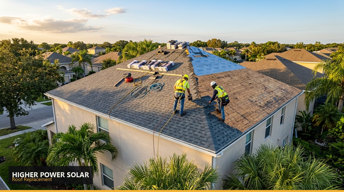 Higher Power Solar — Roof Replacement