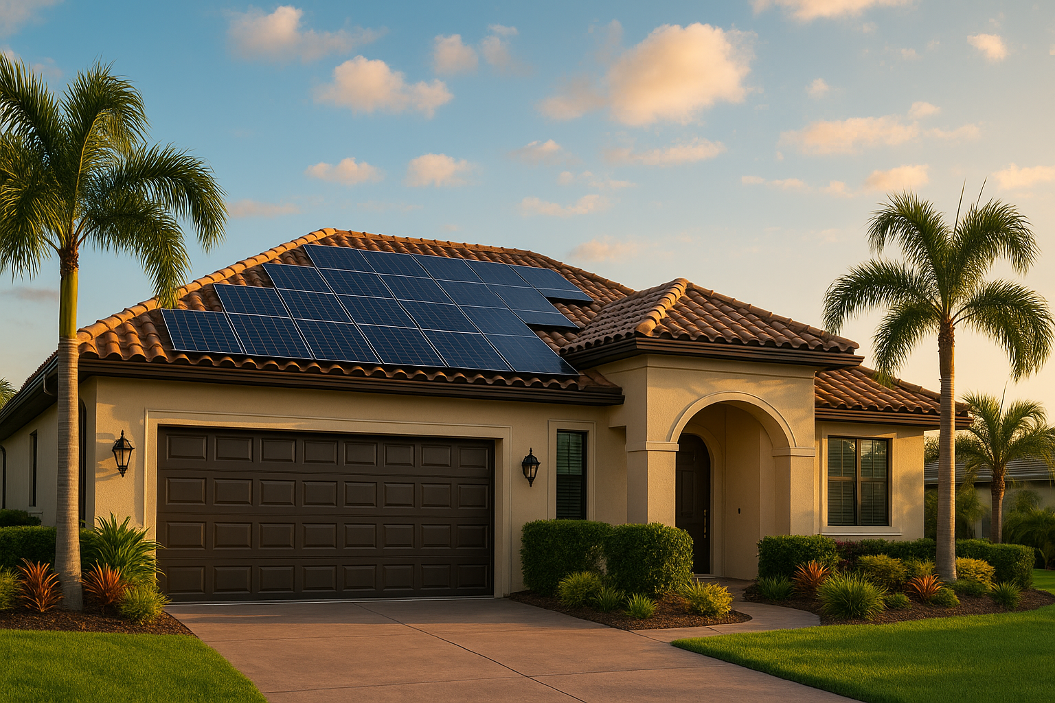Higher Power Solar residential solar installation on a Florida home — local installer alternative to Sunrun