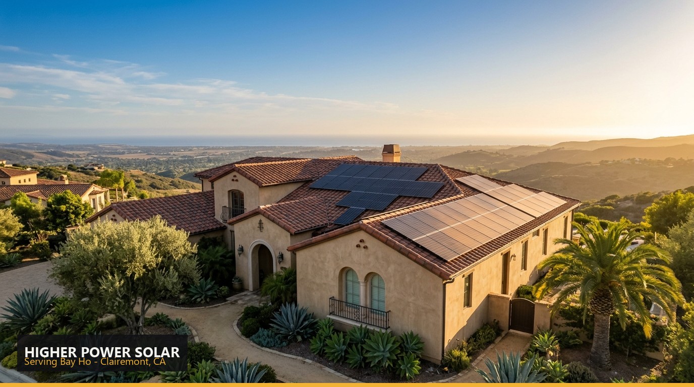Rooftop solar installation on a home in Bay Ho, Clairemont CA - Higher Power Solar