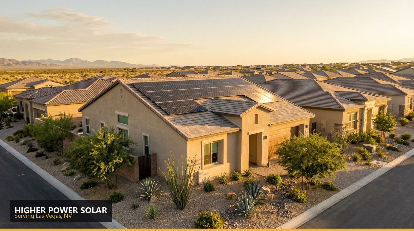 Rooftop solar installation in Las Vegas, NV - Higher Power Solar